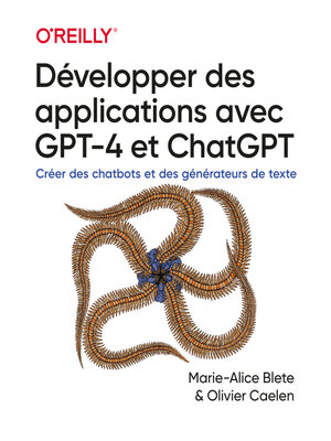 cover image of Développer des applications avec GPT-4 et ChatGPT